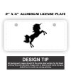 2" X 4" Aluminum License Plate  Thumbnail