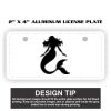 2" X 4" Aluminum License Plate  Thumbnail