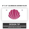 2" X 4" Aluminum License Plate  Thumbnail
