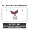 2" X 4" Aluminum License Plate  Thumbnail