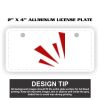 2" X 4" Aluminum License Plate  Thumbnail