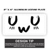 2" X 4" Aluminum License Plate  Thumbnail