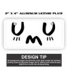 2" X 4" Aluminum License Plate  Thumbnail