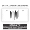 2" X 4" Aluminum License Plate  Thumbnail