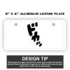 2" X 4" Aluminum License Plate  Thumbnail