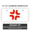 2" X 4" Aluminum License Plate  Thumbnail