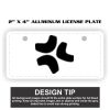2" X 4" Aluminum License Plate  Thumbnail