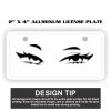 2" X 4" Aluminum License Plate  Thumbnail