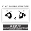 2" X 4" Aluminum License Plate  Thumbnail
