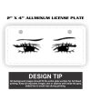 2" X 4" Aluminum License Plate  Thumbnail