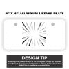 2" X 4" Aluminum License Plate  Thumbnail