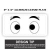 2" X 4" Aluminum License Plate  Thumbnail