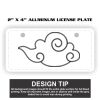 2" X 4" Aluminum License Plate  Thumbnail