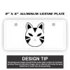 2" X 4" Aluminum License Plate  Thumbnail