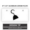 2" X 4" Aluminum License Plate  Thumbnail