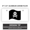 2" X 4" Aluminum License Plate  Thumbnail