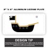 2" X 4" Aluminum License Plate  Thumbnail