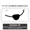 2" X 4" Aluminum License Plate  Thumbnail