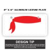 2" X 4" Aluminum License Plate  Thumbnail
