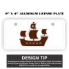 2" X 4" Aluminum License Plate  Thumbnail
