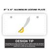 2" X 4" Aluminum License Plate  Thumbnail