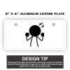 2" X 4" Aluminum License Plate  Thumbnail