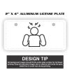 2" X 4" Aluminum License Plate  Thumbnail