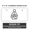 2" X 4" Aluminum License Plate  Thumbnail