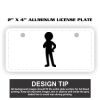 2" X 4" Aluminum License Plate  Thumbnail
