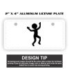 2" X 4" Aluminum License Plate  Thumbnail