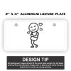 2" X 4" Aluminum License Plate  Thumbnail