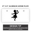 2" X 4" Aluminum License Plate  Thumbnail