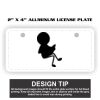 2" X 4" Aluminum License Plate  Thumbnail