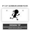 2" X 4" Aluminum License Plate  Thumbnail