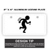 2" X 4" Aluminum License Plate  Thumbnail