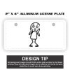 2" X 4" Aluminum License Plate  Thumbnail