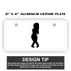 2" X 4" Aluminum License Plate  Thumbnail