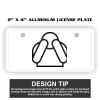 2" X 4" Aluminum License Plate  Thumbnail