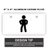 2" X 4" Aluminum License Plate  Thumbnail
