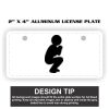 2" X 4" Aluminum License Plate  Thumbnail
