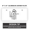 2" X 4" Aluminum License Plate  Thumbnail