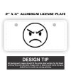 2" X 4" Aluminum License Plate  Thumbnail