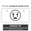 2" X 4" Aluminum License Plate  Thumbnail