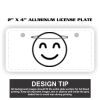 2" X 4" Aluminum License Plate  Thumbnail