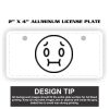2" X 4" Aluminum License Plate  Thumbnail