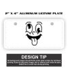 2" X 4" Aluminum License Plate  Thumbnail