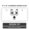 2" X 4" Aluminum License Plate  Thumbnail
