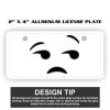 2" X 4" Aluminum License Plate  Thumbnail