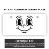 2" X 4" Aluminum License Plate  Thumbnail