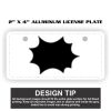 2" X 4" Aluminum License Plate  Thumbnail